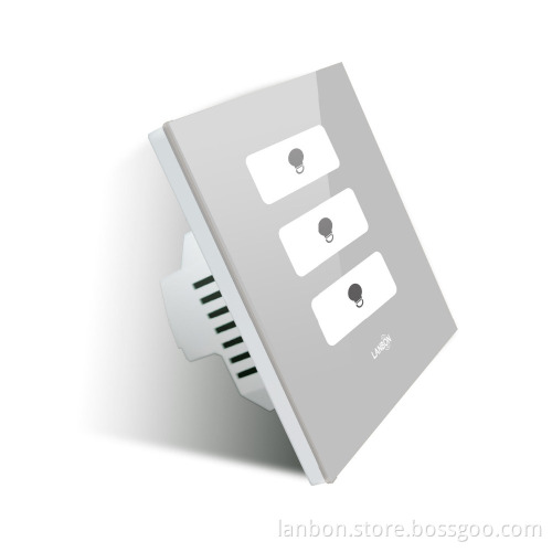 Lanbon Home Smart Switch Glass Panel, Fashion Touch Screen WIFI switch wall light switch